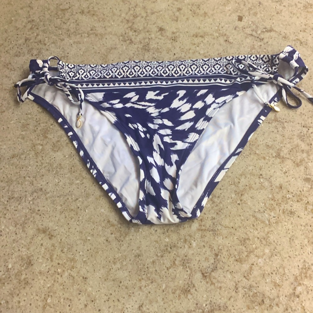 NWOT LA BLANCA Tides Adjustable Loops Hipster Bikini Bottoms Size 14